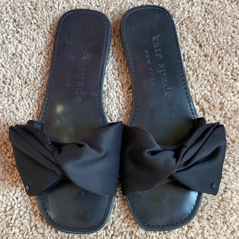 Kate Spade Navy Blue Bikini Sandals 7.5
